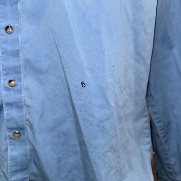 Wrangler Retro Premium Blue Large Work Shirt - Picture 4 of 9